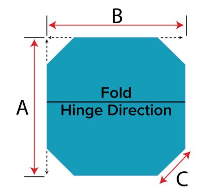5"x3" - 1 lb Foam 94x94x14 Light Blue